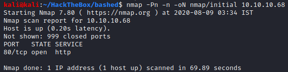 Initial Nmap Scan