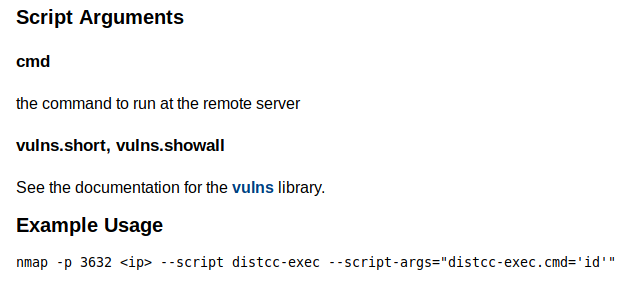 Nmap Script Page