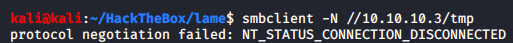 SMB Protocol Error