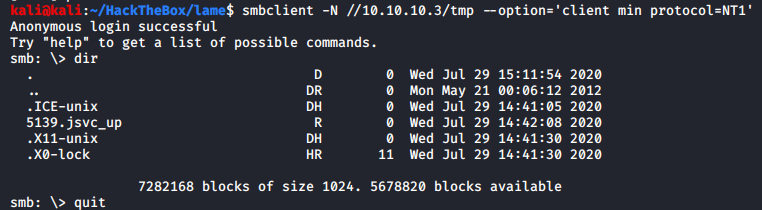 SMB Share Connected